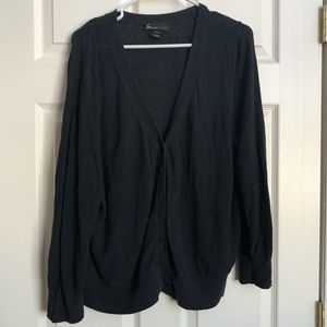 Black Perforated Cardigan